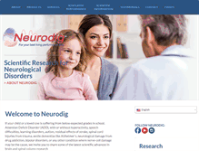 Tablet Screenshot of neurodig.com